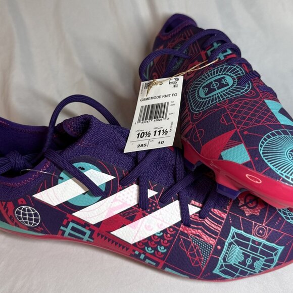 NWT Adidas Gamemode Knit Firm Ground Soccer Cleats Men Size 10.5 Women Size 11.5 main image 10
